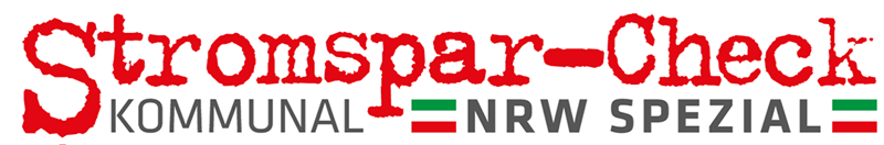 Logo des Stromspar-Check Kommunal mit dem Zusatz 'NRW Spezial'