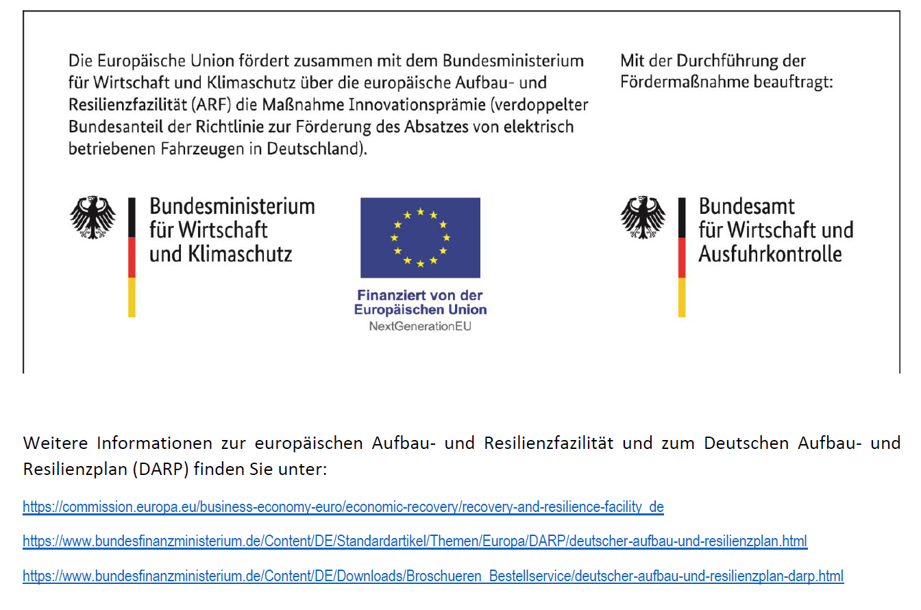 Förderlogos Bundesministerium Wirtschaft Klimaschutz Bundesamt EU Wirtschaft Ausfuhrkontrolle