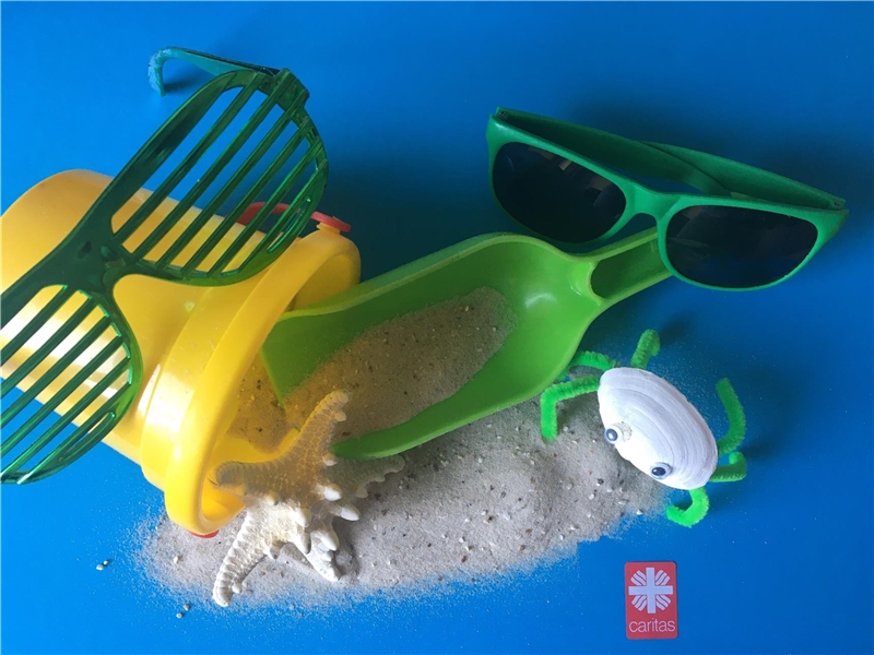 Ferienzeit-Strandspielzeug