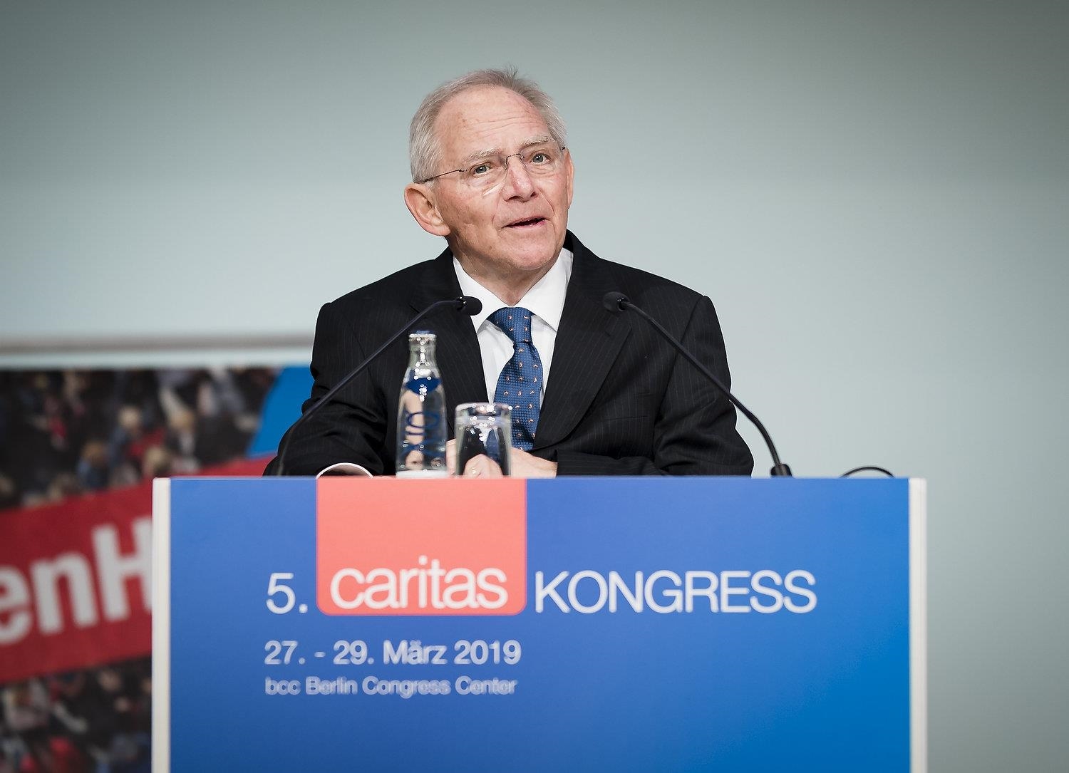 Wolfgang Schäuble auf dem Caritaskongress 2019 (DCV / Xander Heinl)