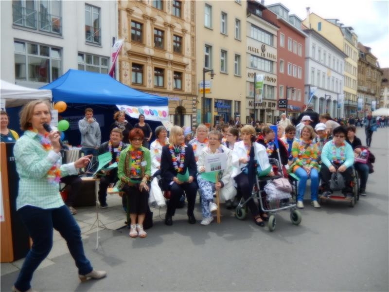 Aktion Mensch Tag auf der Marktstätte mit Pavillon  (Caritas Konstanz)