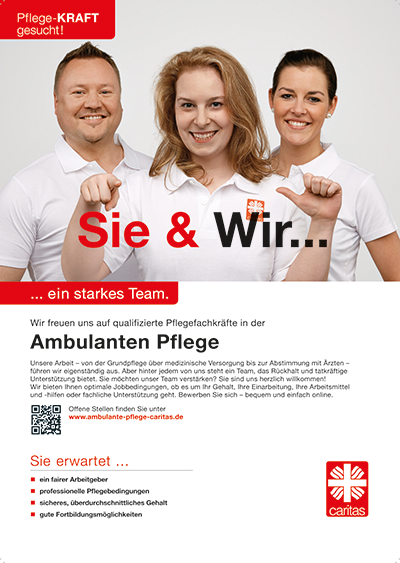Plakatmotiv Sie & Wir... zur Kampagne Pflege-KRAFT gesucht! 