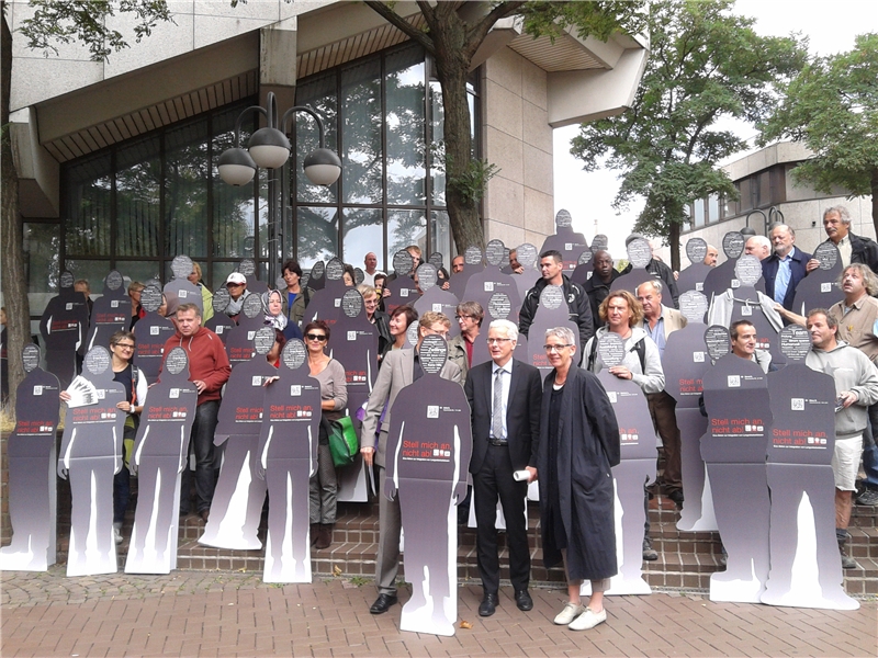 Köln: Proteste von Langzeitarbeitslosen (Petra Stommel)