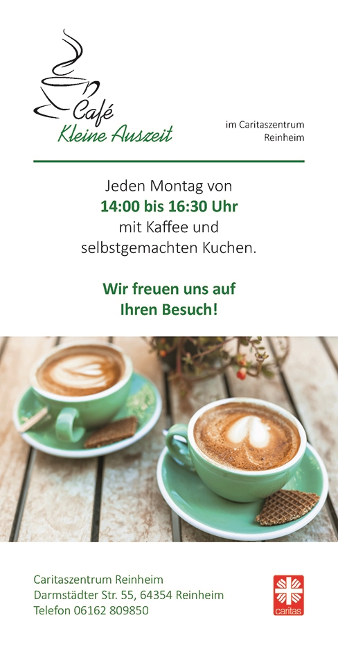 Cafe Auszeit Flyer Vorderseite 