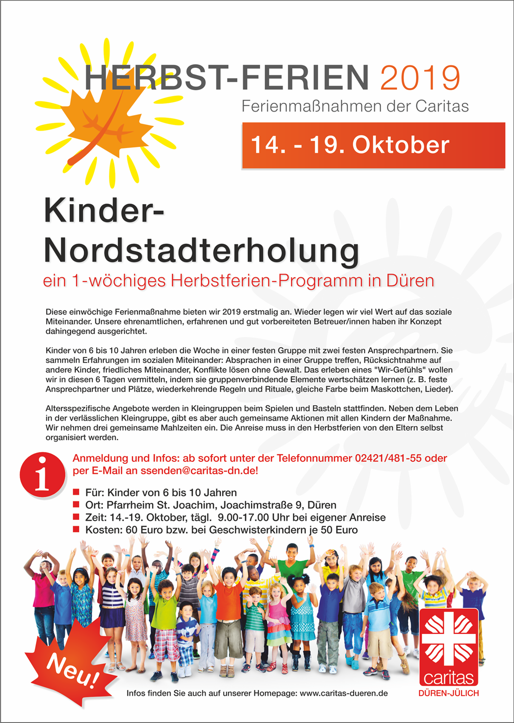 Plakat Kinder-Nordstadterholung 