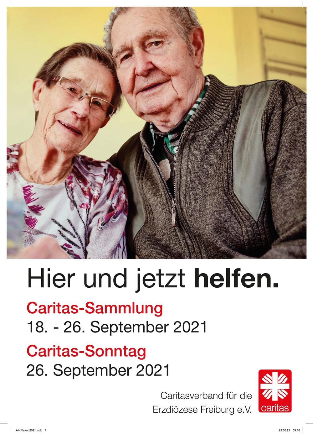 Plakat Caritas-Sammlung 2021