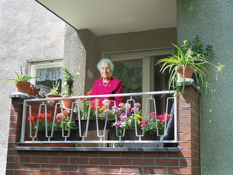 Die Balkone der Wohnungen bieten einen wunderbaren Austritt in die Natur. 