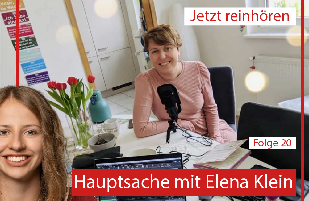 Jetzt reinhören in Folge 20 des youngcaritas Podcasts - Hauptsache mit Elena Klein