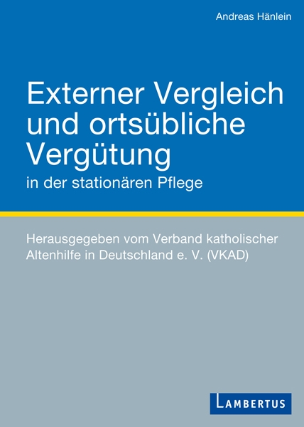 Cover des Buches: Externer Vergleich und ortsübliche Vergütung in der stationären Pflege