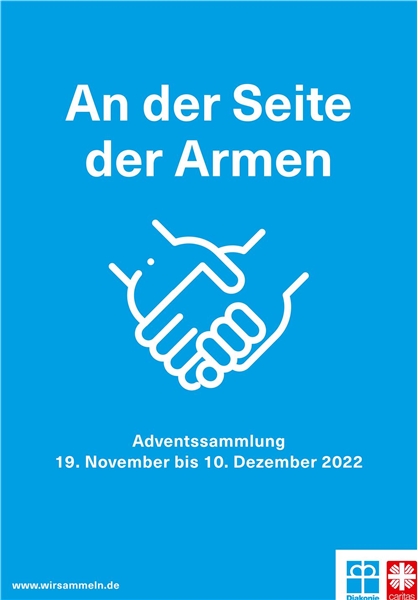Adventssammlung 2022 - Plakat "An der Seite der Armen"
