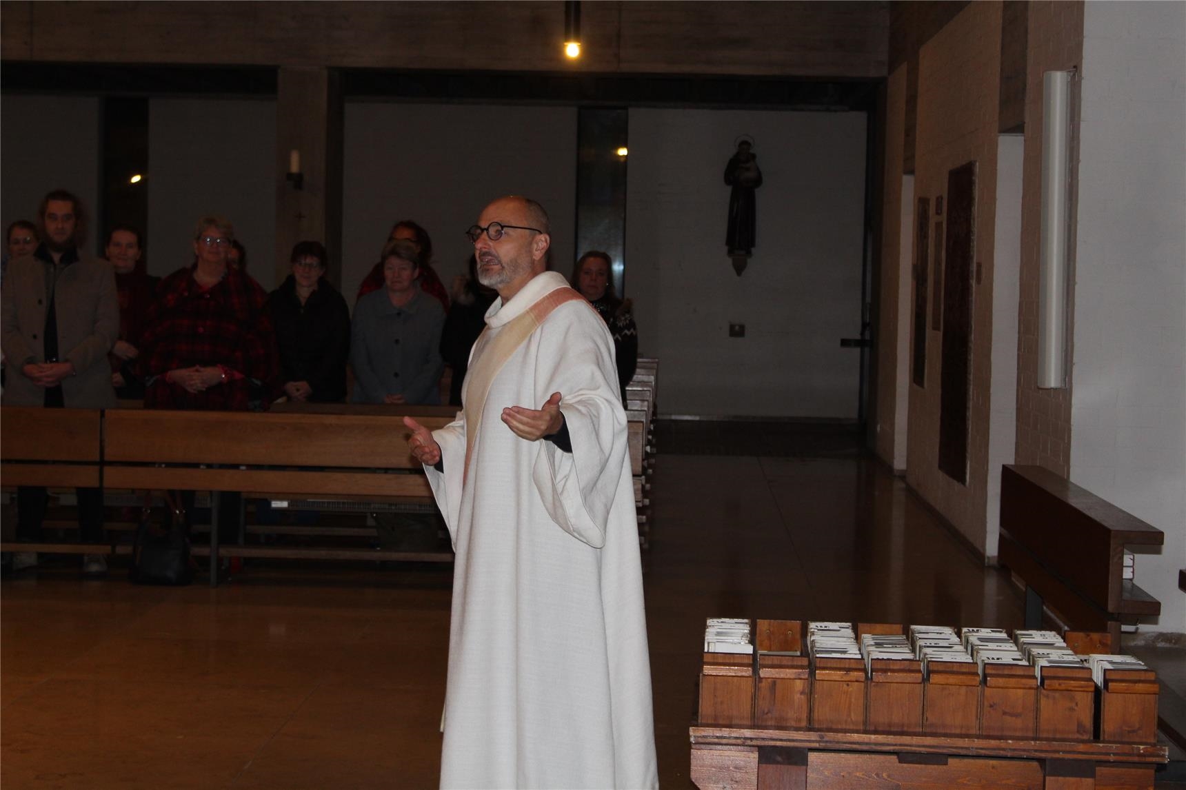 Diakon Mario Unterhuber zelebrierte den Gottesdienst der Elisabethfeier 