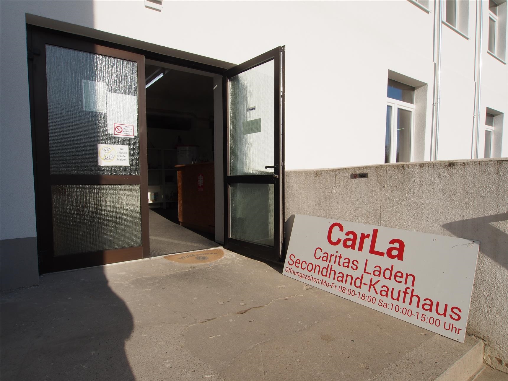 Eingang CarLa (Sozialkaufhaus)