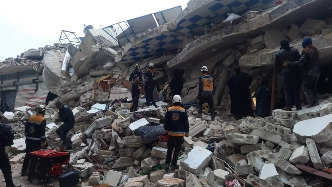 Schwere Zerstörungen durch das Erdbeben in Syrien / Al-Dana (Foto: Caritas international)