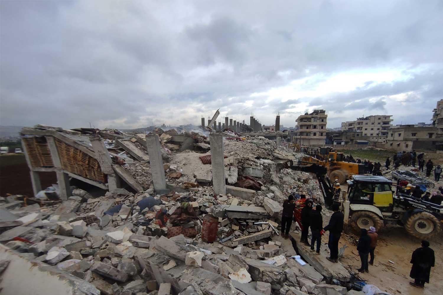 Zerstörung nach dem Erdbeben in Syrien