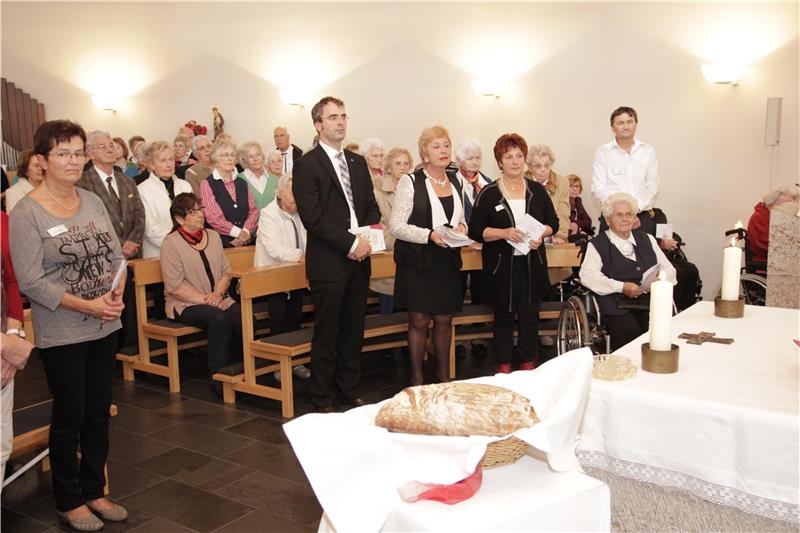 Patroziniums-Gottesdienst in der Kapelle des Caritas-Seniorenzentrums St. Martin in Lindenberg.  (Bernhard Gattner)