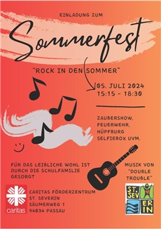 Flyer Sommerfest 2024 / L. Zaglauer