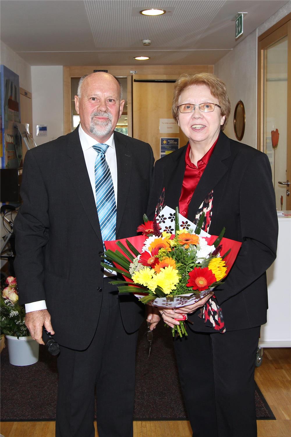Herbert Frick, Vorsitzender CKD-Diözesanverband Freiburg e.V., und Klara Rundel, Vorsitzende Caritasgemeinschaft Ostrachtal