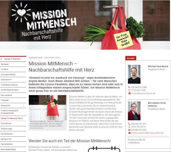 MissionMitmensch - Nachbarschaft mit Herz - Überblick